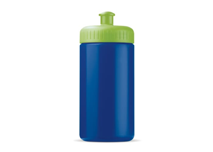 Bidon sport promotionnel Basic 500 ml Blanc/transparent / Assortiment fluorescent